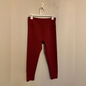Girlfriend Collective Maroon Athleisure Lightweight Workout Leggings Women’s L